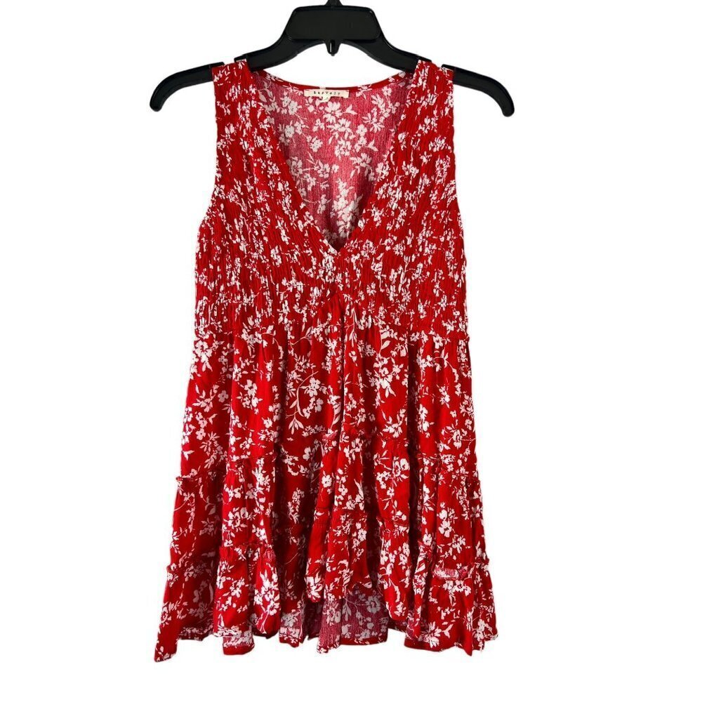 Baevely Women's Red Sleeveless Top